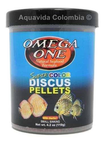 Super Color Discus Pellets 119gr Omega One Para Peces Disco