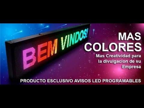 TENEMOS AVISOS LED PROGRAMABLES CON MOVIMIENTO DE 1 MTR X 40