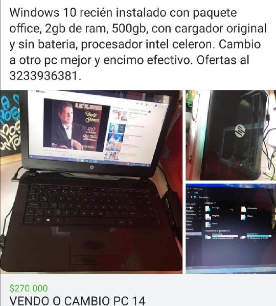 Vendo O Cambio Buen Pc