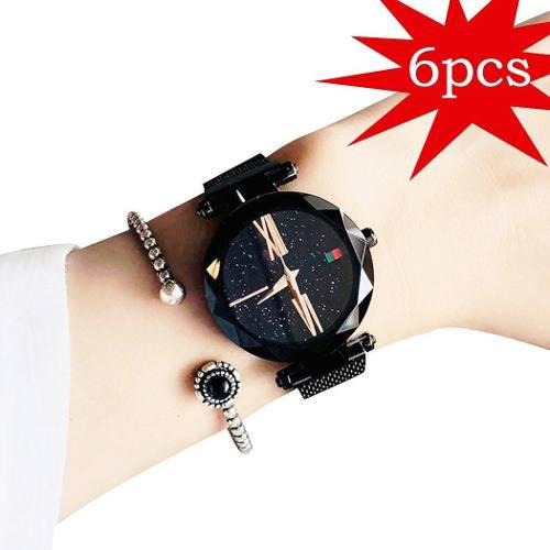 Promoción! 6 Piezas Reloj Mujeres Moda Imán De Hierro Impe