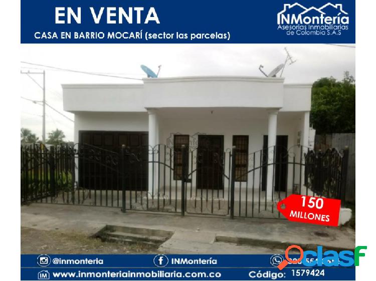 SE VENDE CASA EN BARRIO MOCARI