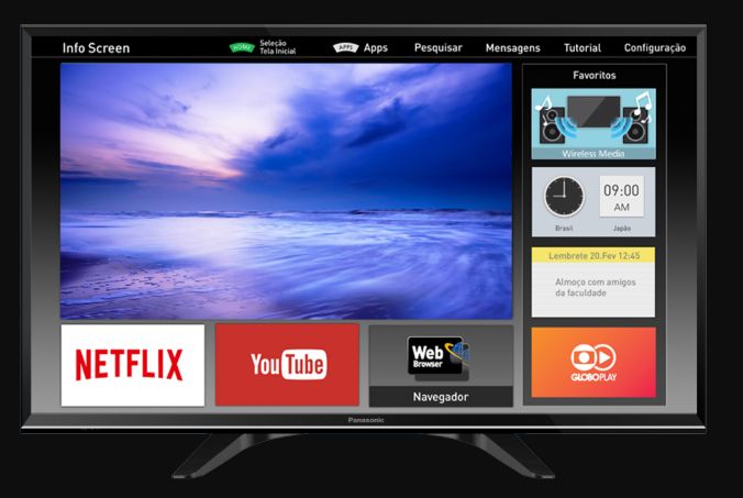 televisor led panasonic smart tv tdt bluetooth como nuevo