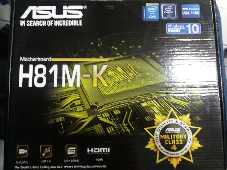 Board H81 Asus 4 Generacion, Nueva