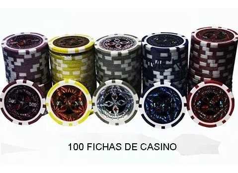Fichas Poker Lujo Peso Metalizadas 820025 Fichas X100