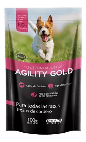 Agility Gold Trozos De Cordero Cachorro 100 Gr
