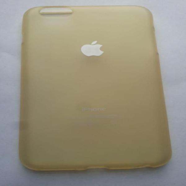 Protector Silicone Case iPhone 6 6s Plus Amarillo