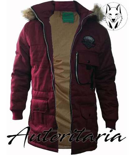 Parka-chaqueta Para Hombre, Acolchada, Antifluidos Capota