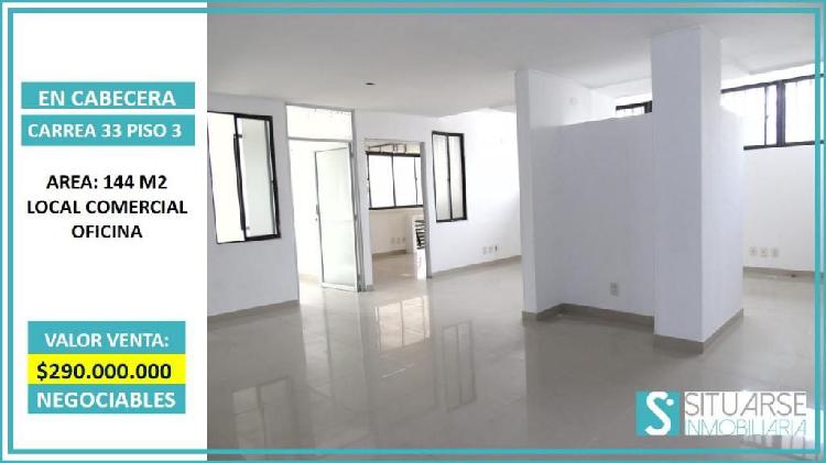 VENDO LOCAL-OFICINA BUCARAMANGA CARRERA 33 AREA 144 M2