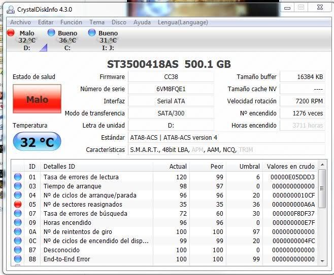 DISCOS DUROS 500 GB DE PORTÁTIL DAÑADOS