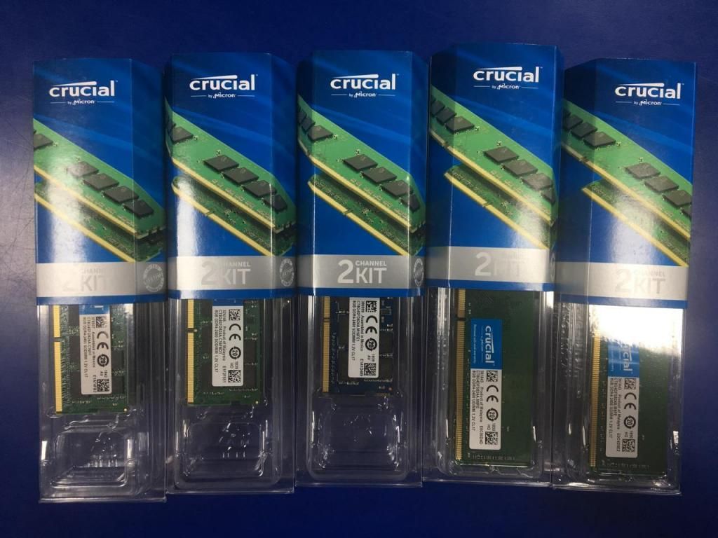 MEMORIA RAM DDR4 8 GB CRUCIAL PC Y PORTATIL NUEVA !!