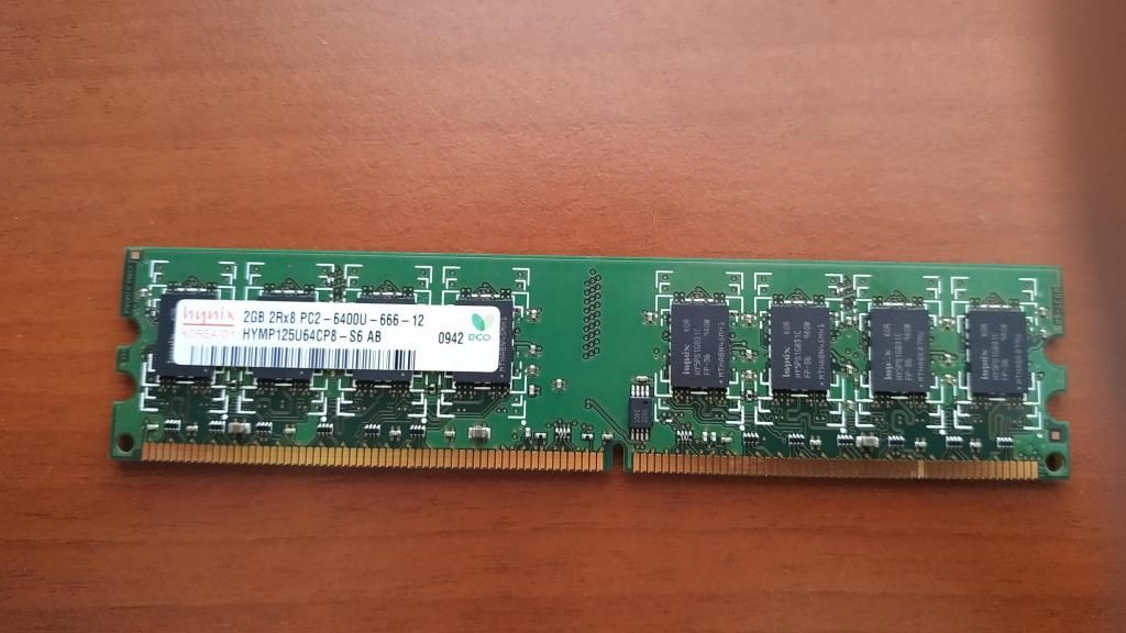MEMORIA RAM HYNIX DDR2 2GB (HYMP125U64CP8-S6 AB)