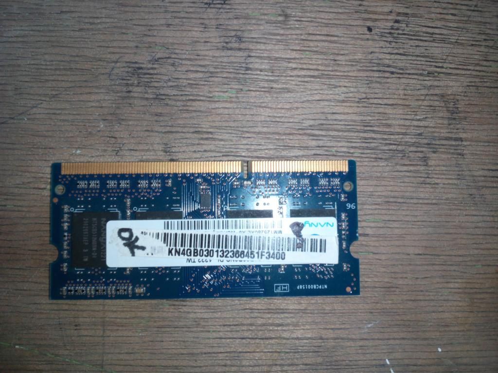 MEMORIA RAM PARA PORTÁTIL 4 GB DDR (USADA)