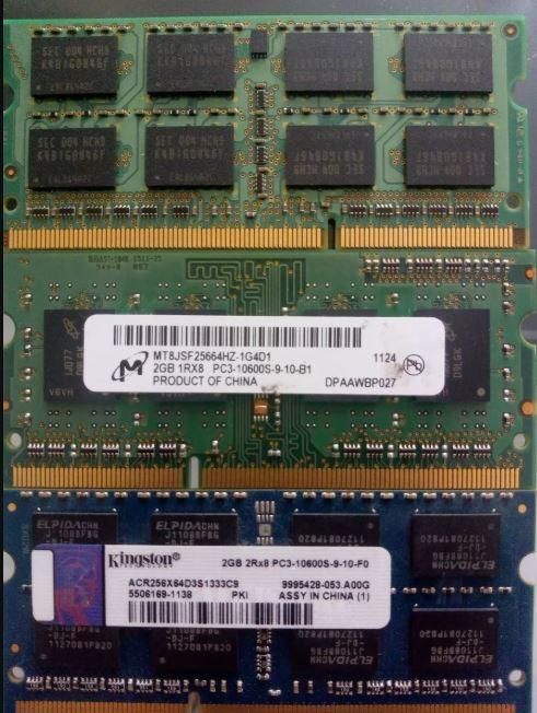 Memorias Ram 2gb Ddr3 Portátil / All In Ones