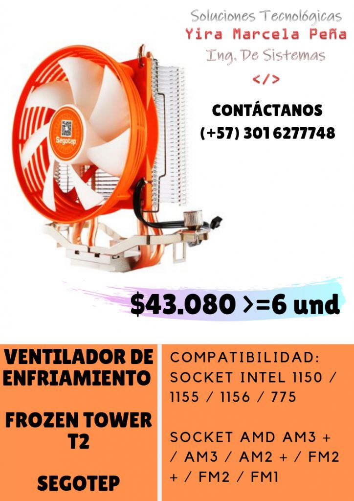 Ventilador de enfriamiento Frozen Tower SEGOTEP