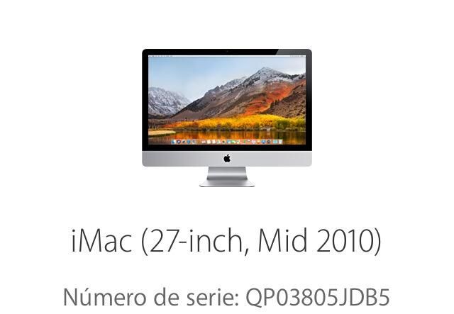 iMac 27 Modelo  para Repuestos