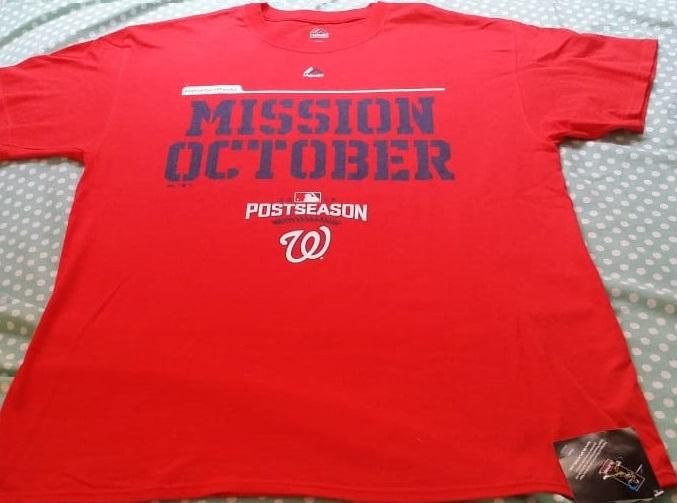 Camiseta Majestic MLB Washington Nationals talla L para