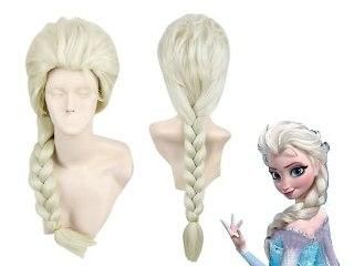 Peluca Elsa y Anna Princesa De Frozen Corona Cetro Mágico