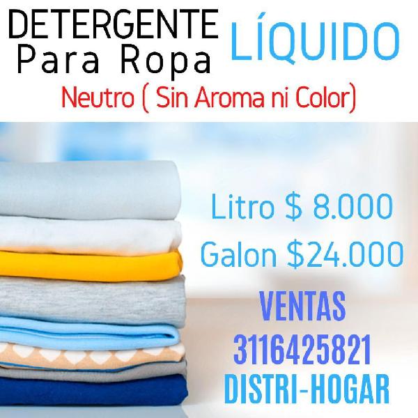 Detergente Liquido para Ropa - Neutro Dh