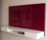 Estante wall unit con alto brillo 2 cajones incorporados