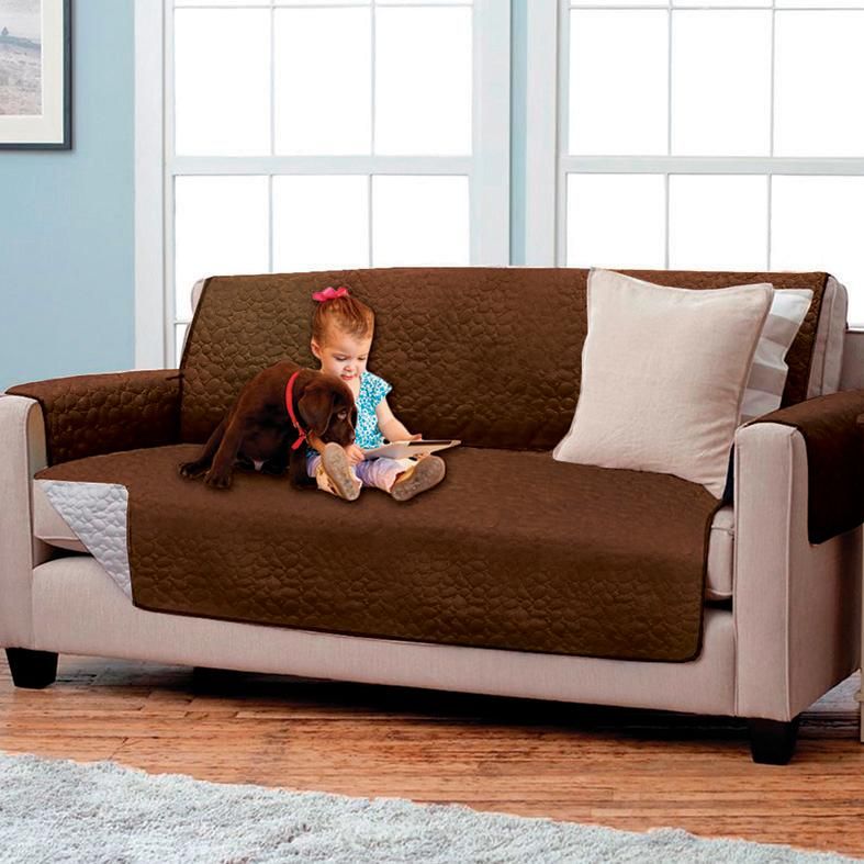 Forro protector de sofá y muebles reversible 1 puesto