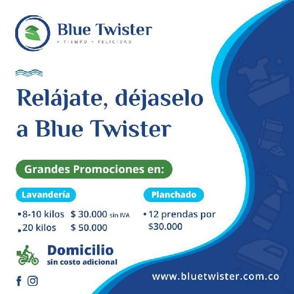 blue twister lavandería