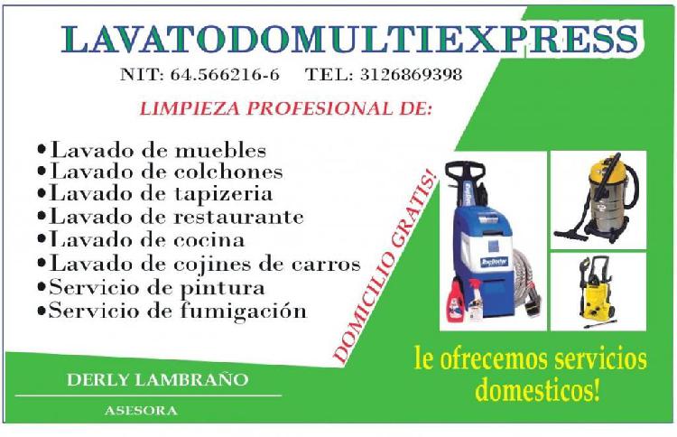 lavado de muebles, colchones, alfombras, sillas de comedor,