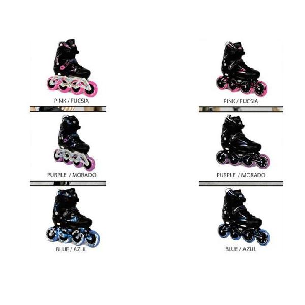 patines semi profesionales all black colores varios