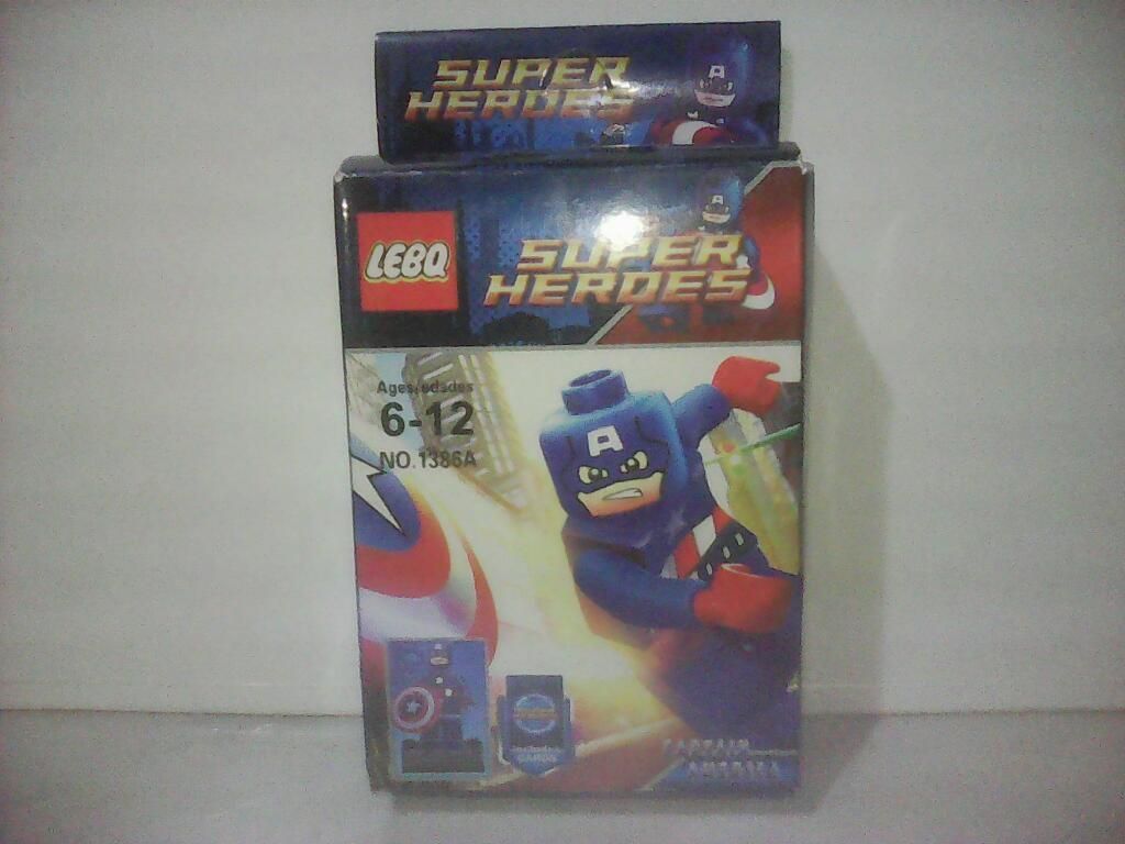 Lego Capitan America minifigura