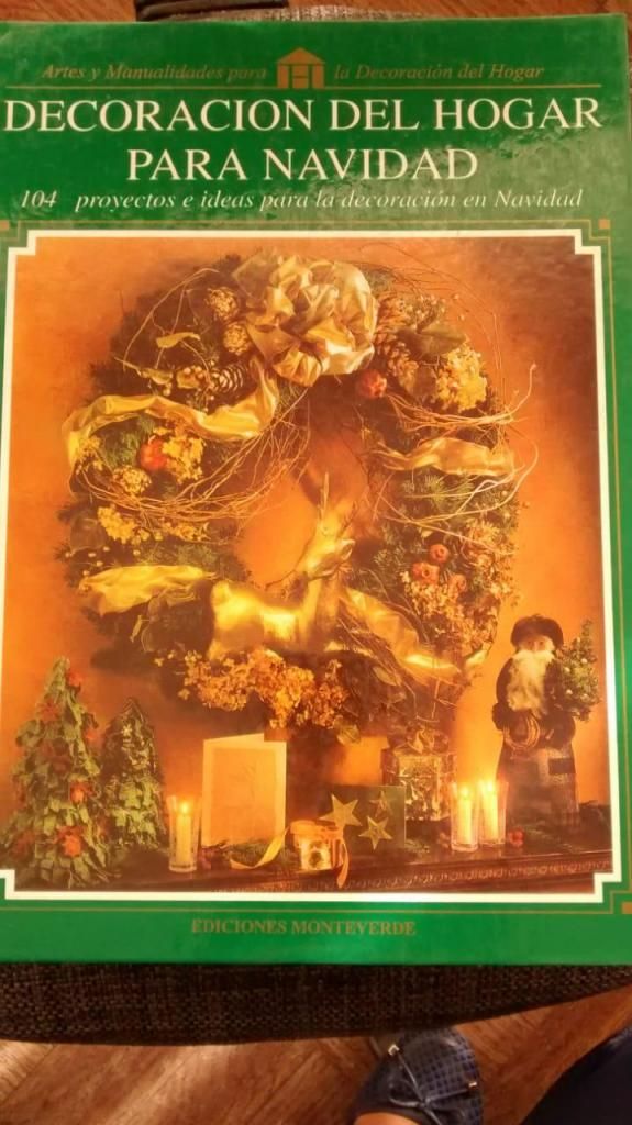 Libro decoración del hogar para navidad, árbol, mesa,