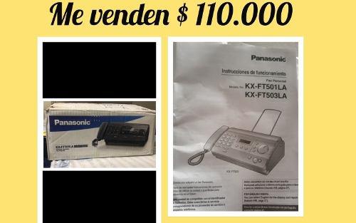 Teléfono Fijo Negro Marca Panasonic Sirve Para Fax