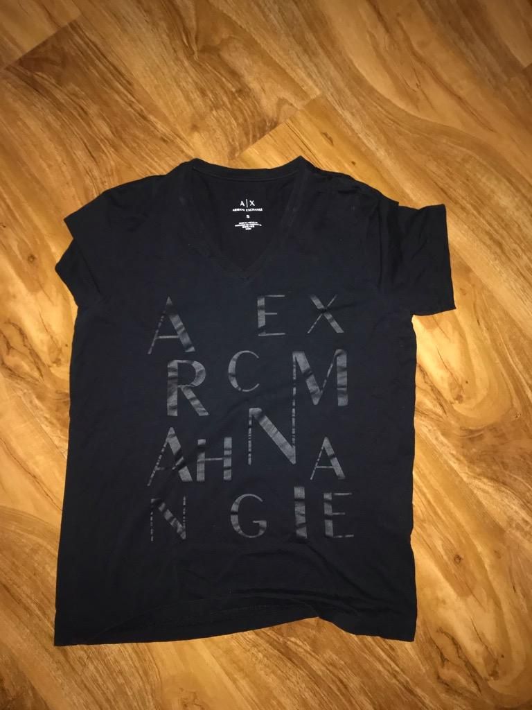 Camiseta negra armani exchange