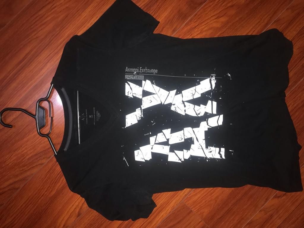 Camiseta negra armani exchange