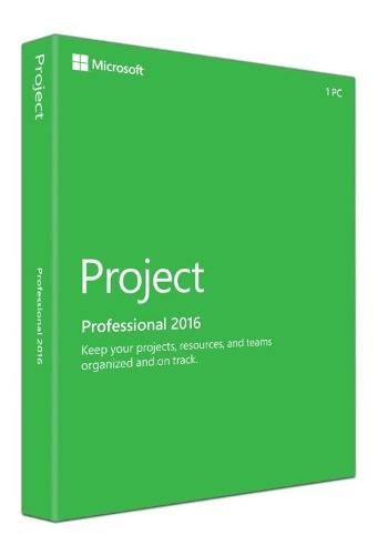 Licencia Microsoft Project Pro 2016 32/64bits 1pc