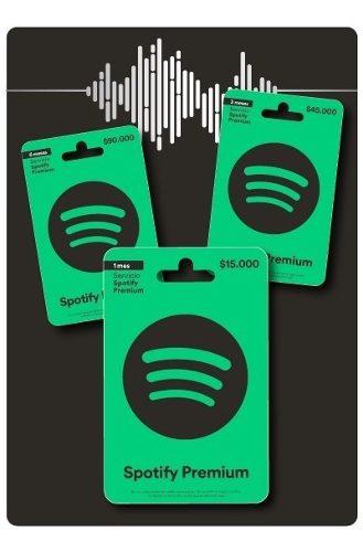 Tarjeta De Regalo Spotify 2 Meses $30.000 Colombia