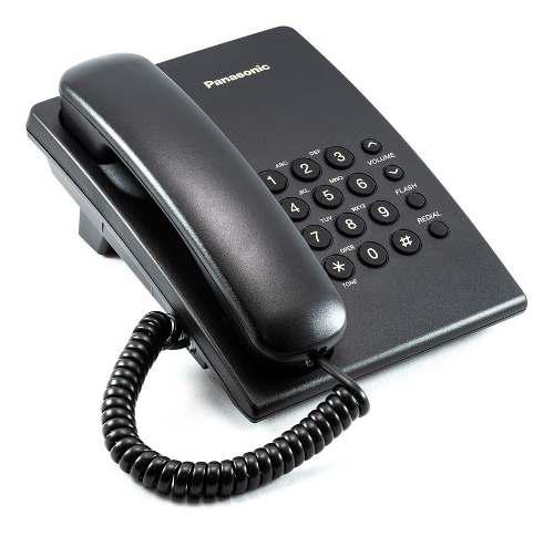 Teléfono Alámbrico Panasonic Kx-ts500 Negro
