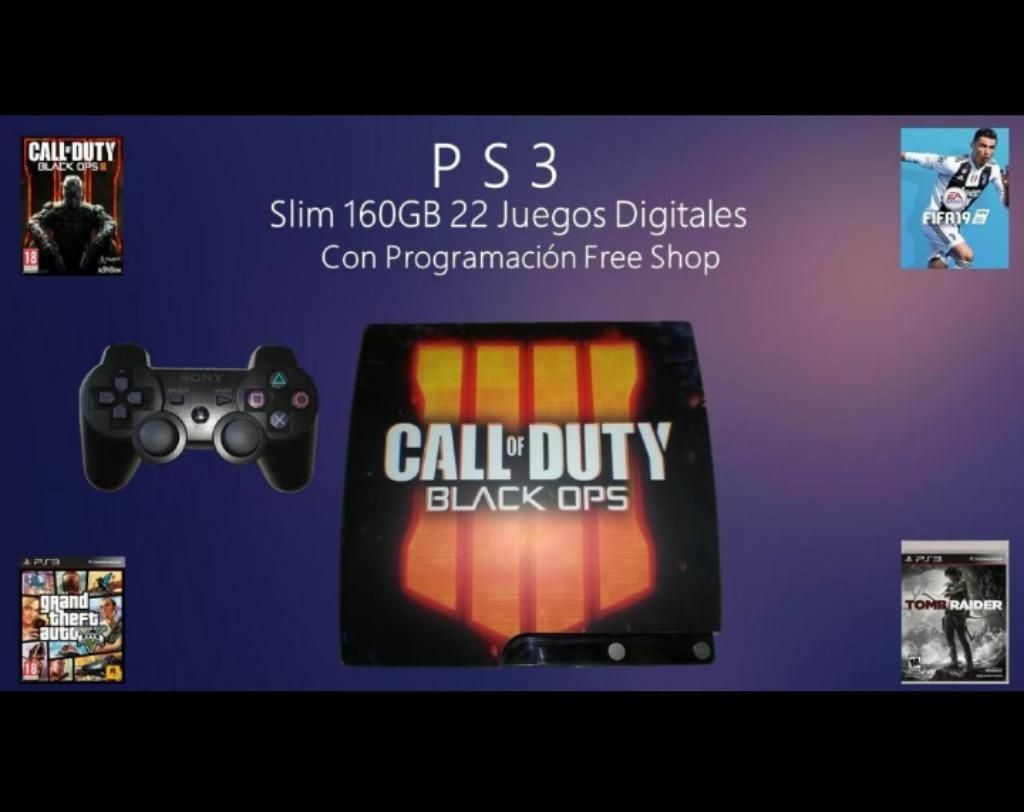 Play 3 Slim Personalizada de 160GB