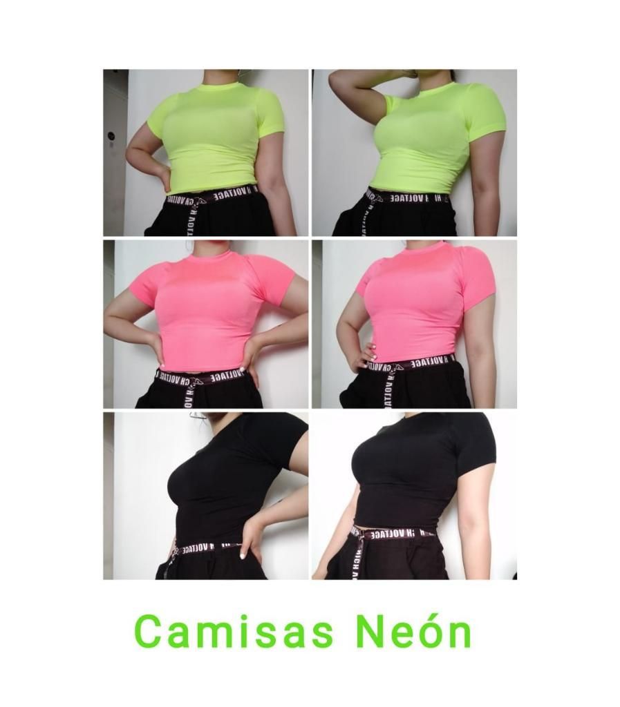 Camisas Neon Y Negra