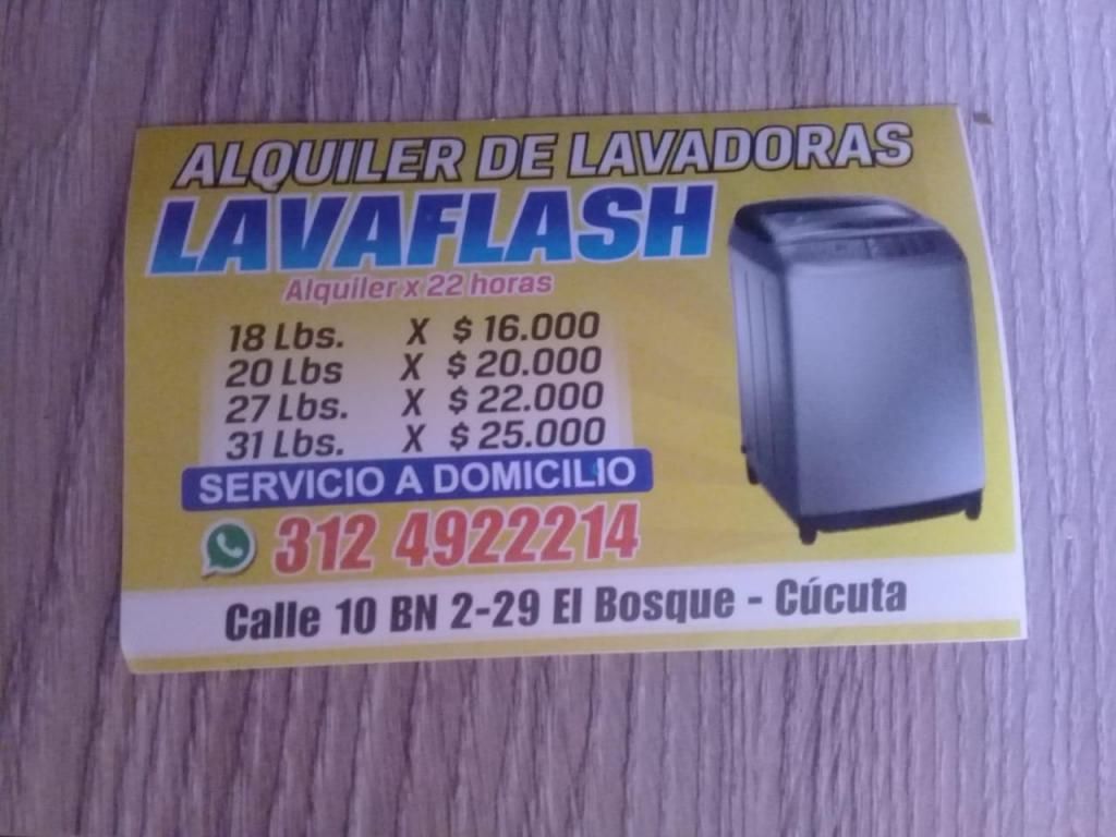 ALQUILER DE LAVADORAS SOLO SAMSUNG Y LG DIGITALES