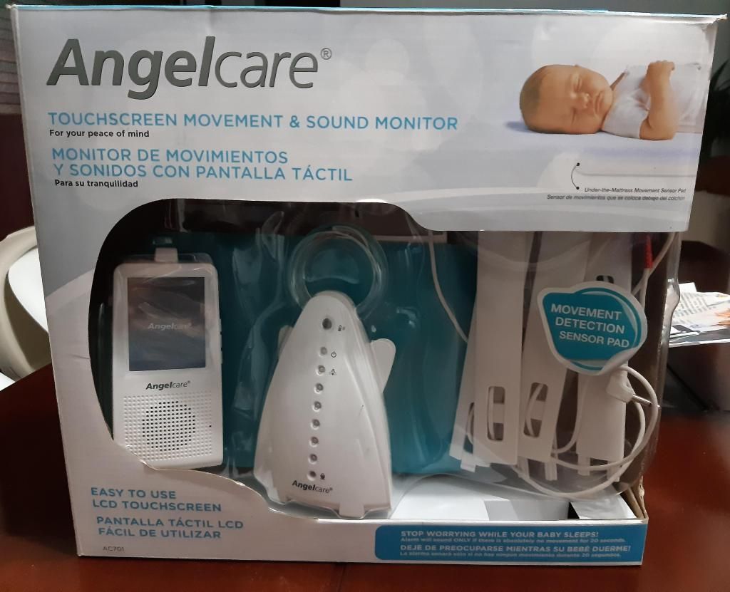 Angelcare Ac701 Monitor De Movimiento Y Sonido, Blanco