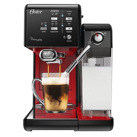 Cafetera automática PrimaLatte -19 bares negro y rojo