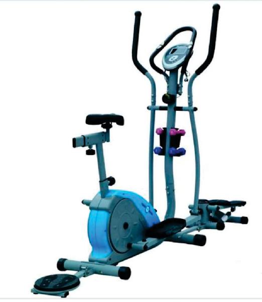 Elíptica S - Combo Magnética Gris y Azul Sport Fitness