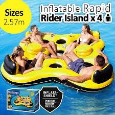 Flotador 4 Puestos Bestway Sillon Flotante Piscina Lago Isla