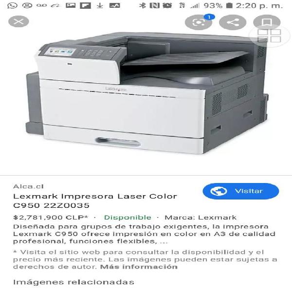 Impresora tabloide doble carta color