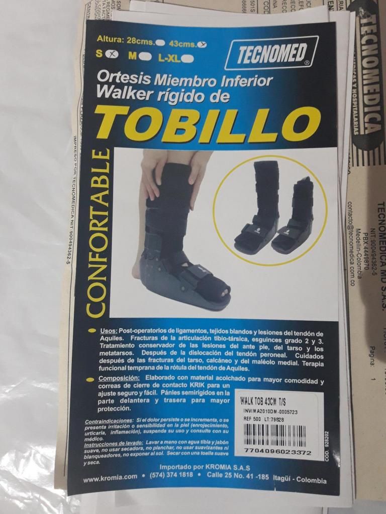 FERULA BOTA WALKER TOBILLO RIGIDO ORTESIS 