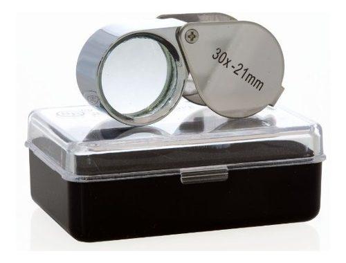 Lupa Joyero Relojero De 30x - 21mm. Con Cubierta Metalica