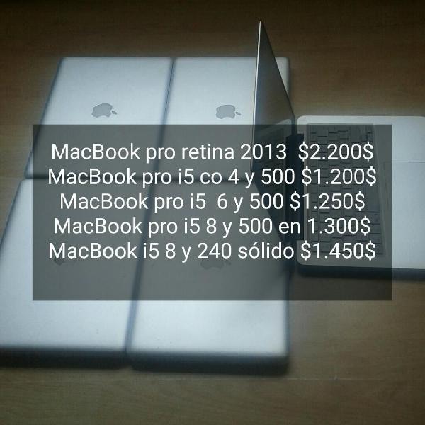 Macbook Pro Core I5 Distintas Especifica