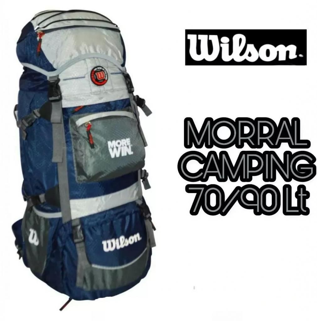 Morral Camping Wilson 80 Litros Rain Cover Riñonera