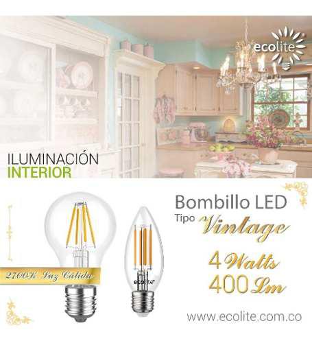 Bombillo Vintage Led 4w Ecolite®