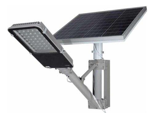 Lámpara Led Solar Alumbrado Público 100w + Brazo Soporte