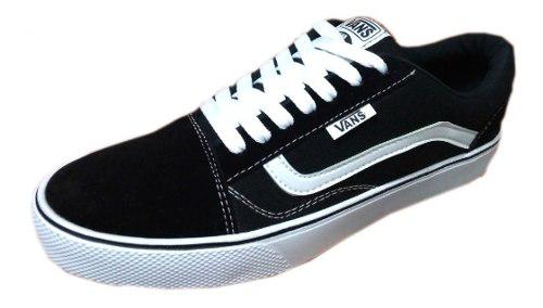 tenis vans hombre plata